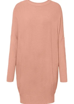 bonprix bonprix Jersey largo de mezcla de viscosa rosa viejo moteado Clearance