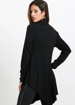 bonprix bonprix Jersey largo de mezcla de viscosa Negro Sale