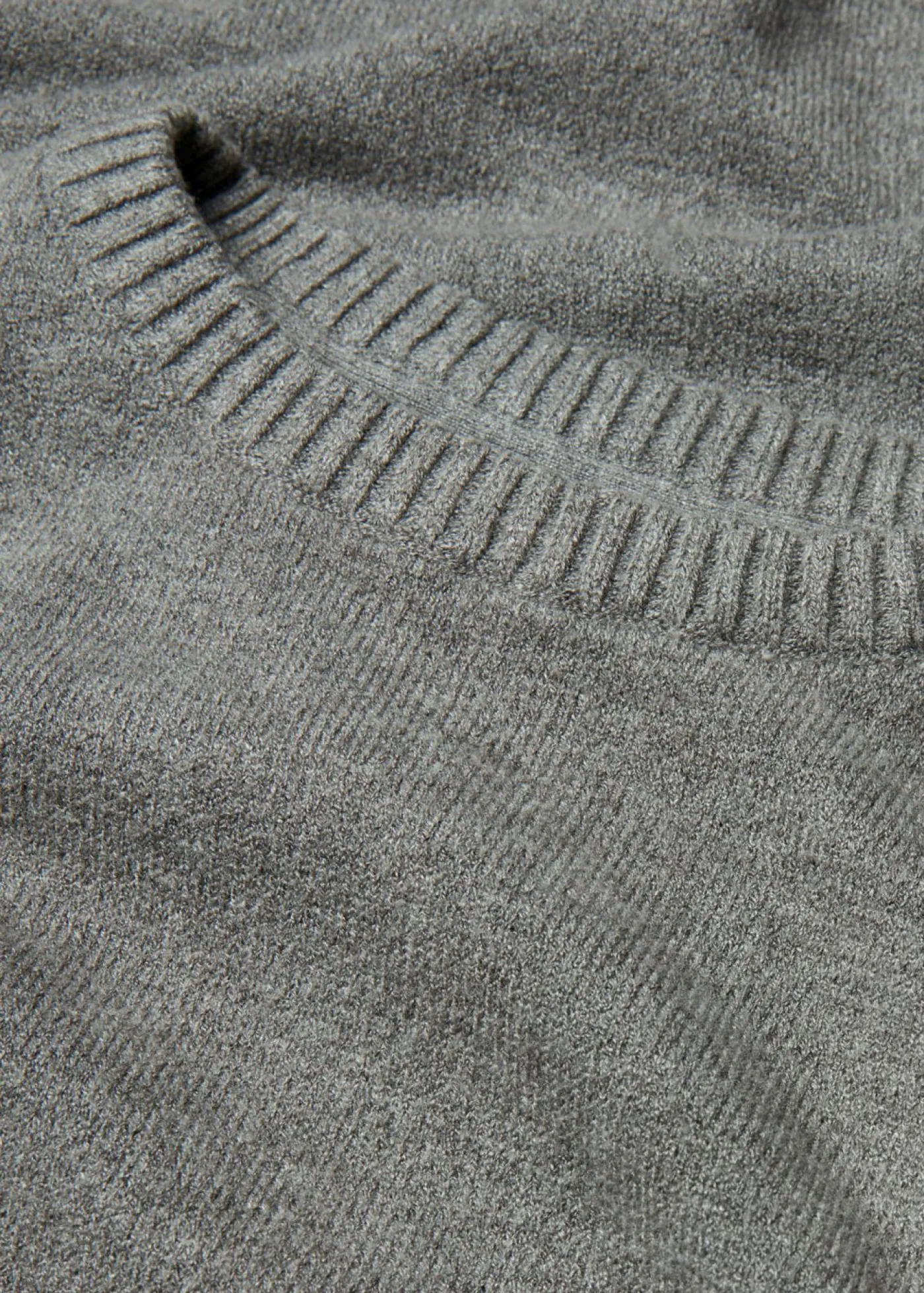 bonprix bonprix Jersey largo de punto fino con aberturas laterales en mezcla de viscosa gris jaspeado moteado Outlet