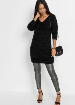 bonprix bonprix Jersey largo y mullido Negro Outlet