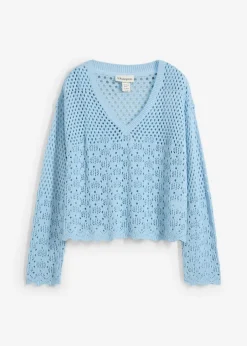 bonprix bonprix Jersey ligero de ajour Azul hielo Best