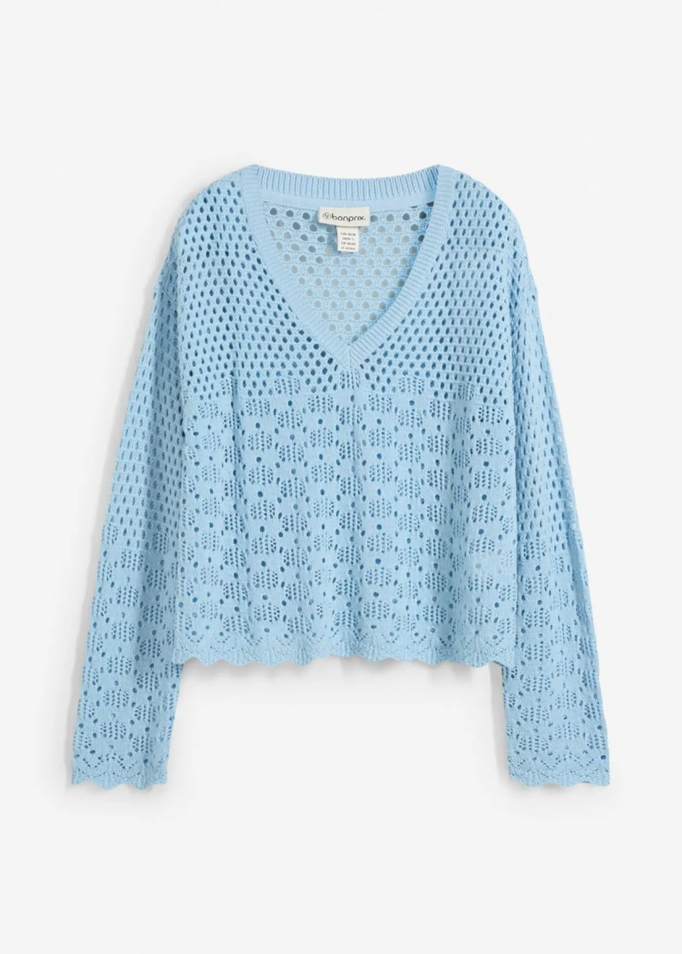 bonprix bonprix Jersey ligero de ajour Azul hielo Best