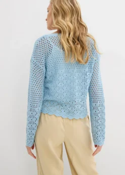 bonprix bonprix Jersey ligero de ajour Azul hielo Best