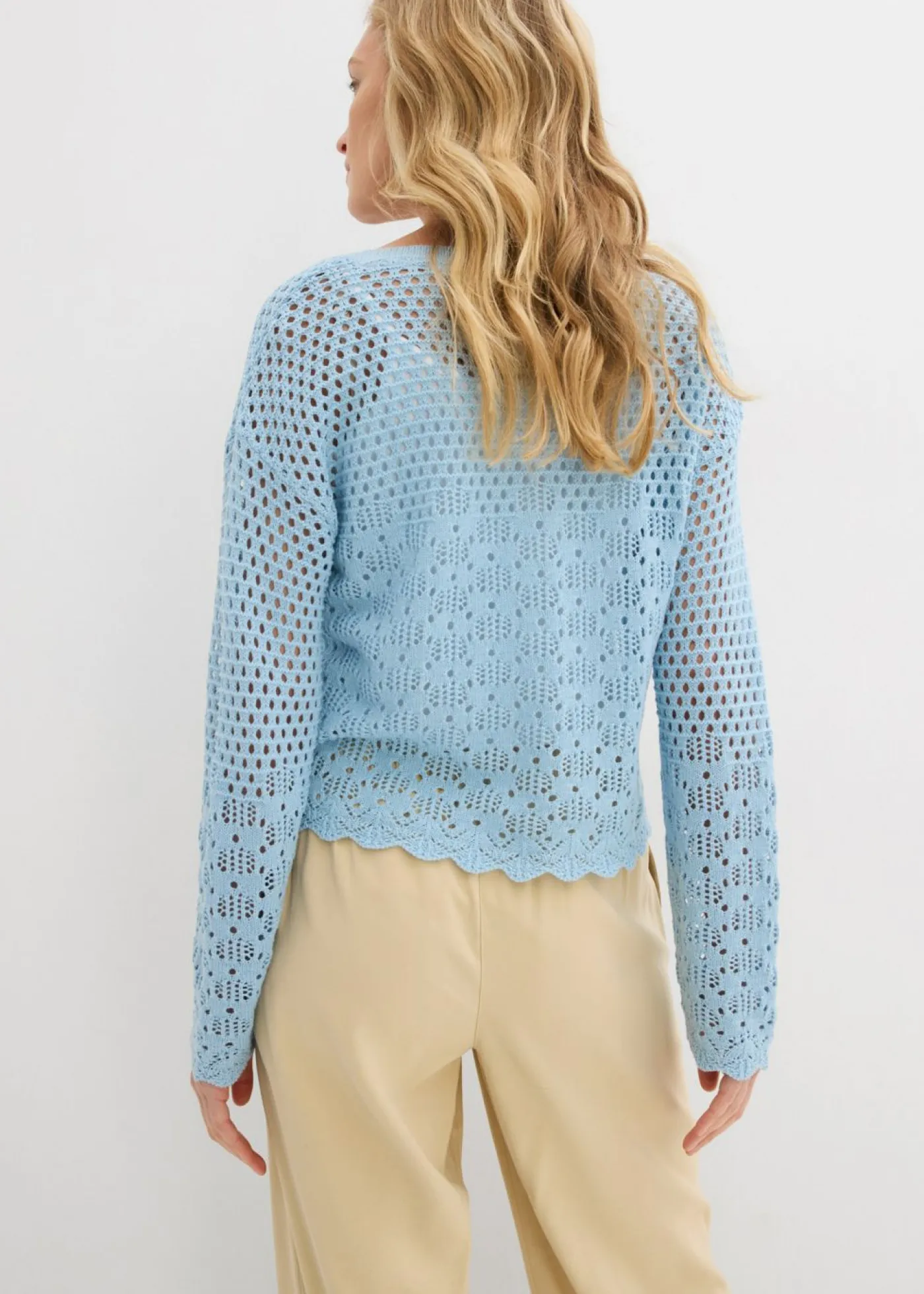 bonprix bonprix Jersey ligero de ajour Azul hielo Best