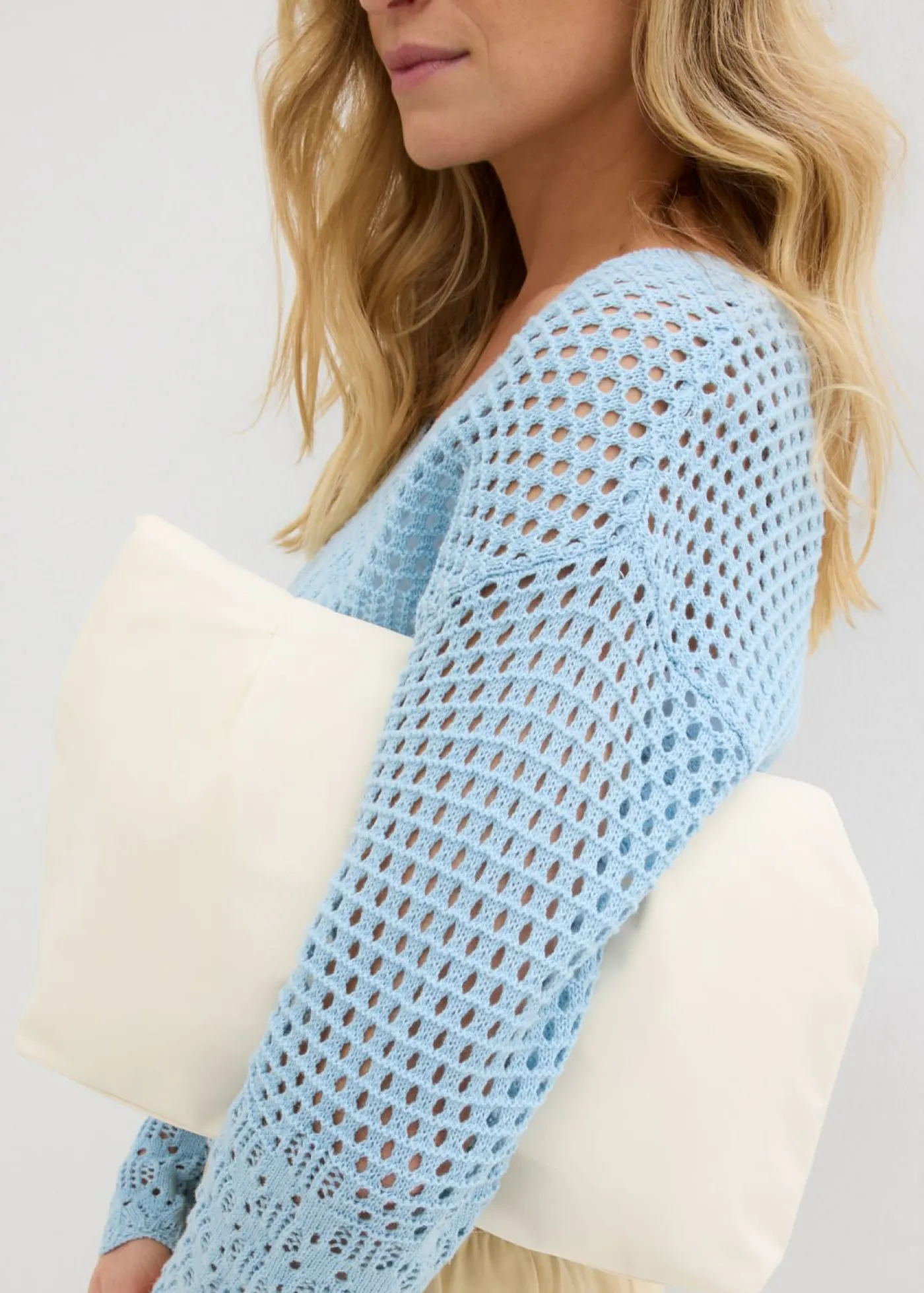 bonprix bonprix Jersey ligero de ajour Azul hielo Best