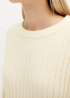 bonprix bonprix Jersey oversize Blanco-crema Outlet