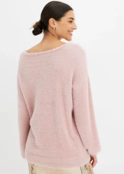 bonprix bonprix Jersey oversize Rosa ceniza Online