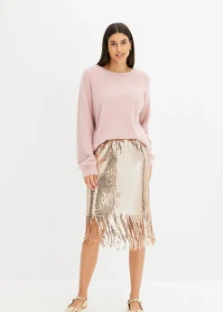 bonprix bonprix Jersey oversize Rosa ceniza Online