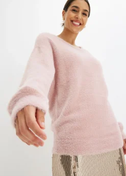 bonprix bonprix Jersey oversize Rosa ceniza Online