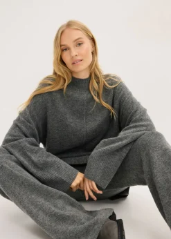 bonprix bonprix Jersey oversize antracita jaspeado moteado