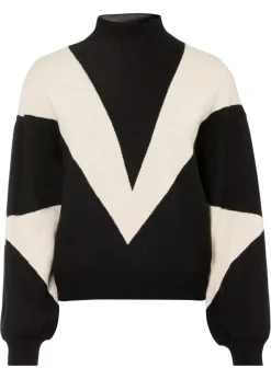 bonprix bonprix Jersey oversize Negro-gris guijarro New