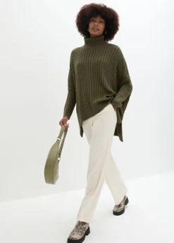 bonprix bonprix Jersey oversize Verde oliva oscuro Hot
