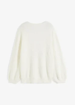 bonprix bonprix Jersey oversize Blanco lana Outlet