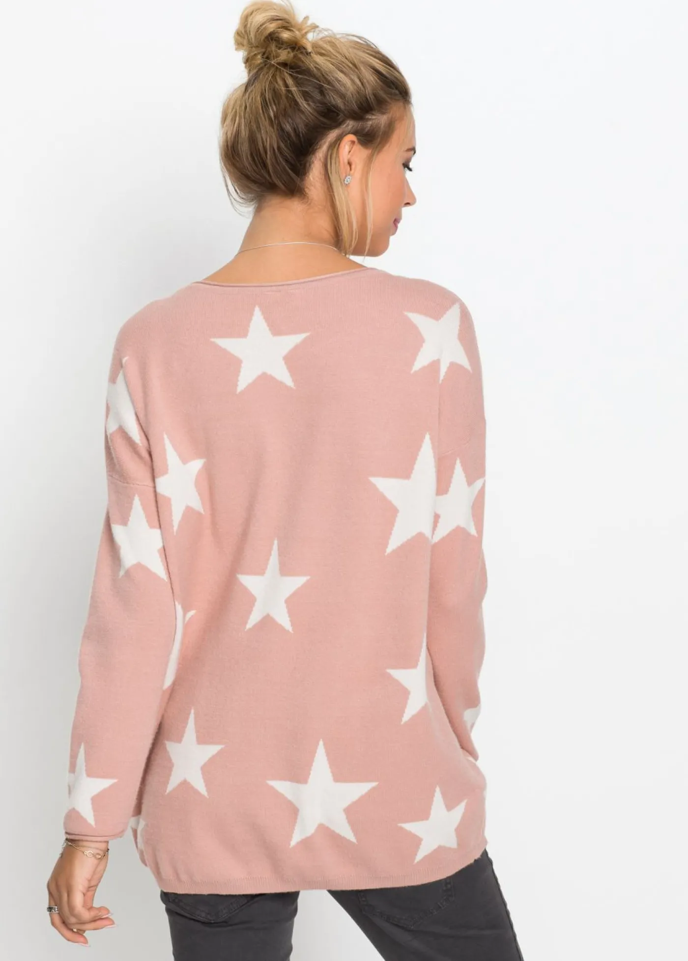 bonprix bonprix Jersey oversize rosa vintage-blanco Best