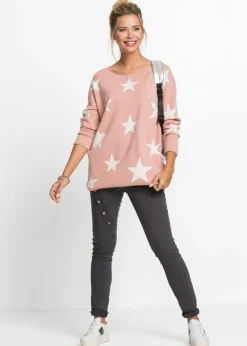 bonprix bonprix Jersey oversize rosa vintage-blanco Best
