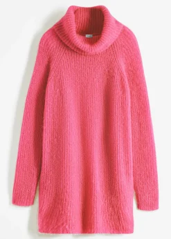 bonprix bonprix Jersey oversize de cuello vuelto Rosa Hot