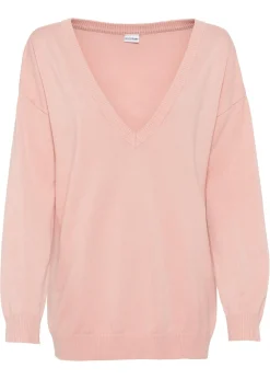 bonprix bonprix Jersey oversize de mezcla de viscosa Rosa vintage Best