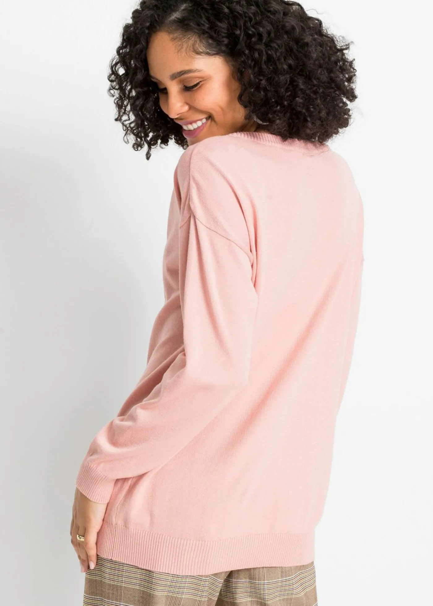 bonprix bonprix Jersey oversize de mezcla de viscosa Rosa vintage Best