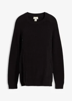 bonprix bonprix Jersey premamá con una discreta función de lactancia Negro Sale