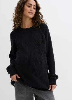 bonprix bonprix Jersey premamá con una discreta función de lactancia Negro Sale