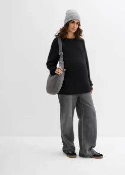 bonprix bonprix Jersey premamá con una discreta función de lactancia Negro Sale