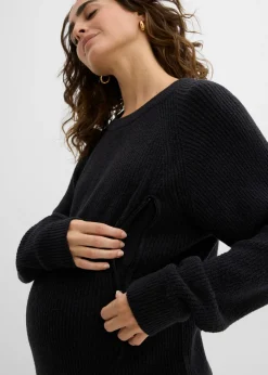 bonprix bonprix Jersey premamá con una discreta función de lactancia Negro Sale