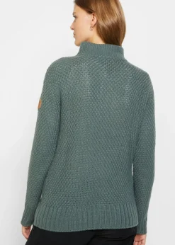 bonprix bonprix Jersey troyer con estructura Verde eucalipto Hot