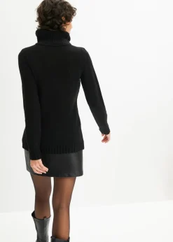 bonprix bonprix Jersey troyer con patrón trenzado Negro New