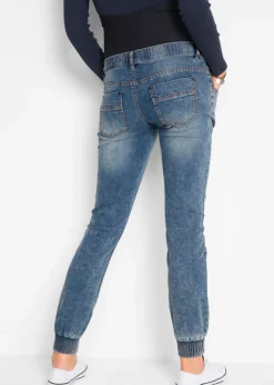 bonprix bonprix Jogger vaquero premamá de algodón orgánico Denim claro desgastado New