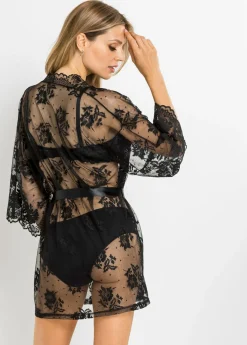 bonprix VENUS Kimono Negro Clearance