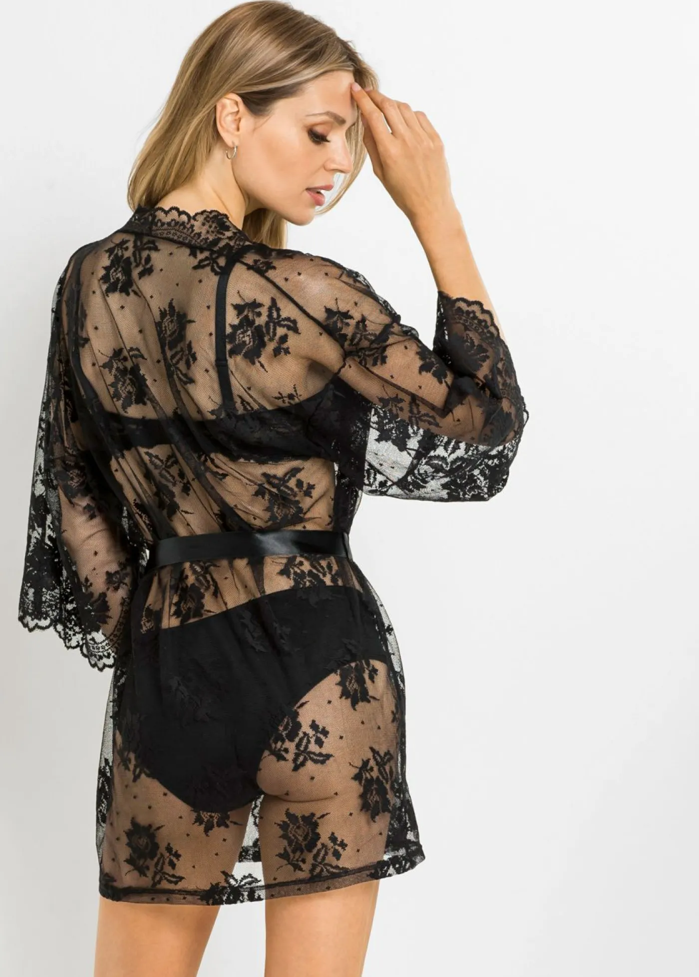 bonprix VENUS Kimono Negro Clearance