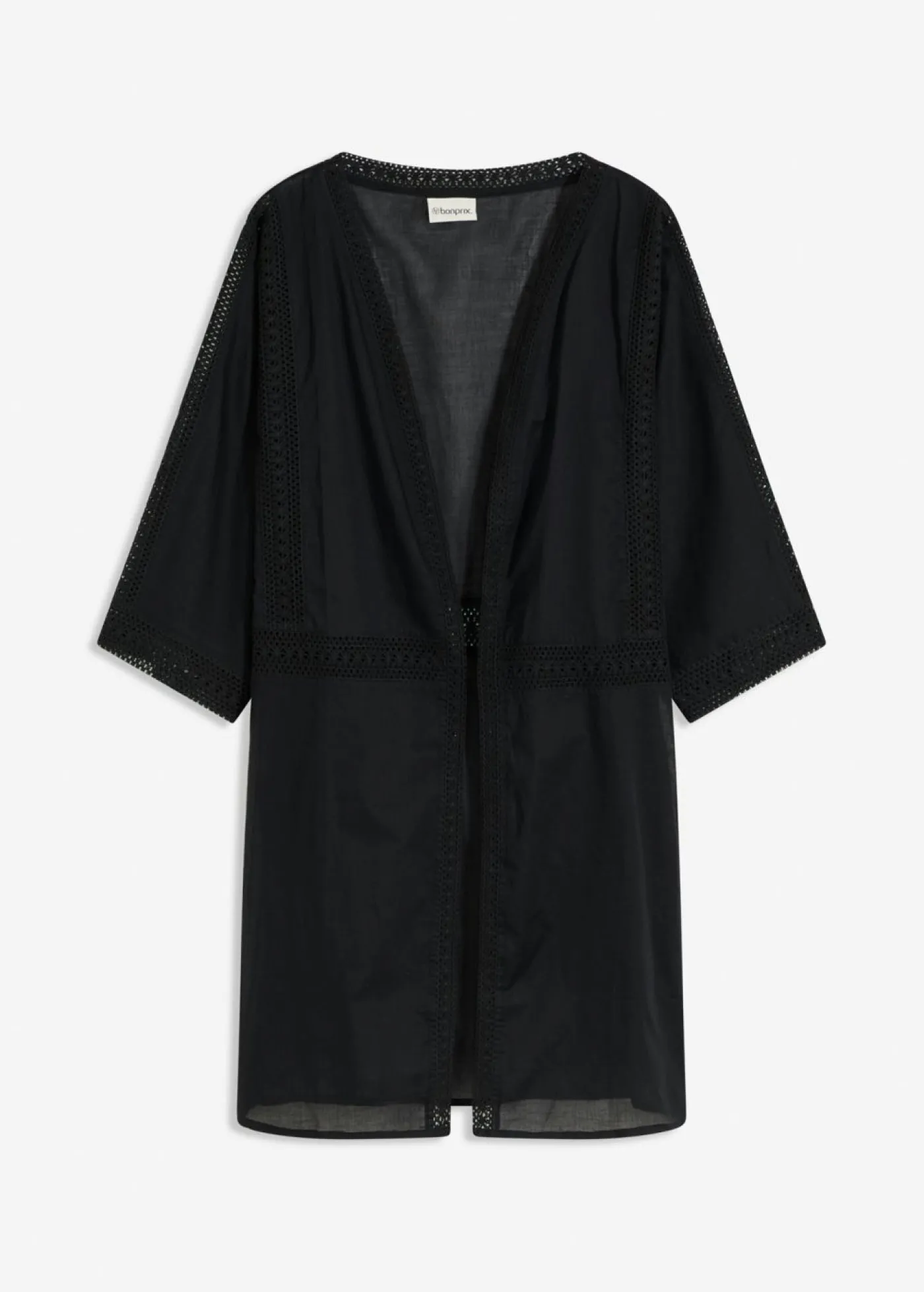 bonprix bonprix Kimono de playa Negro Online