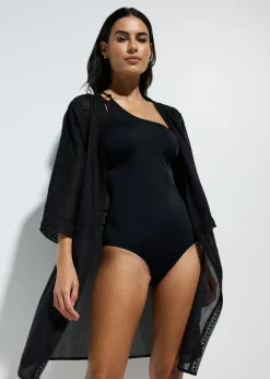 bonprix bonprix Kimono de playa Negro Online