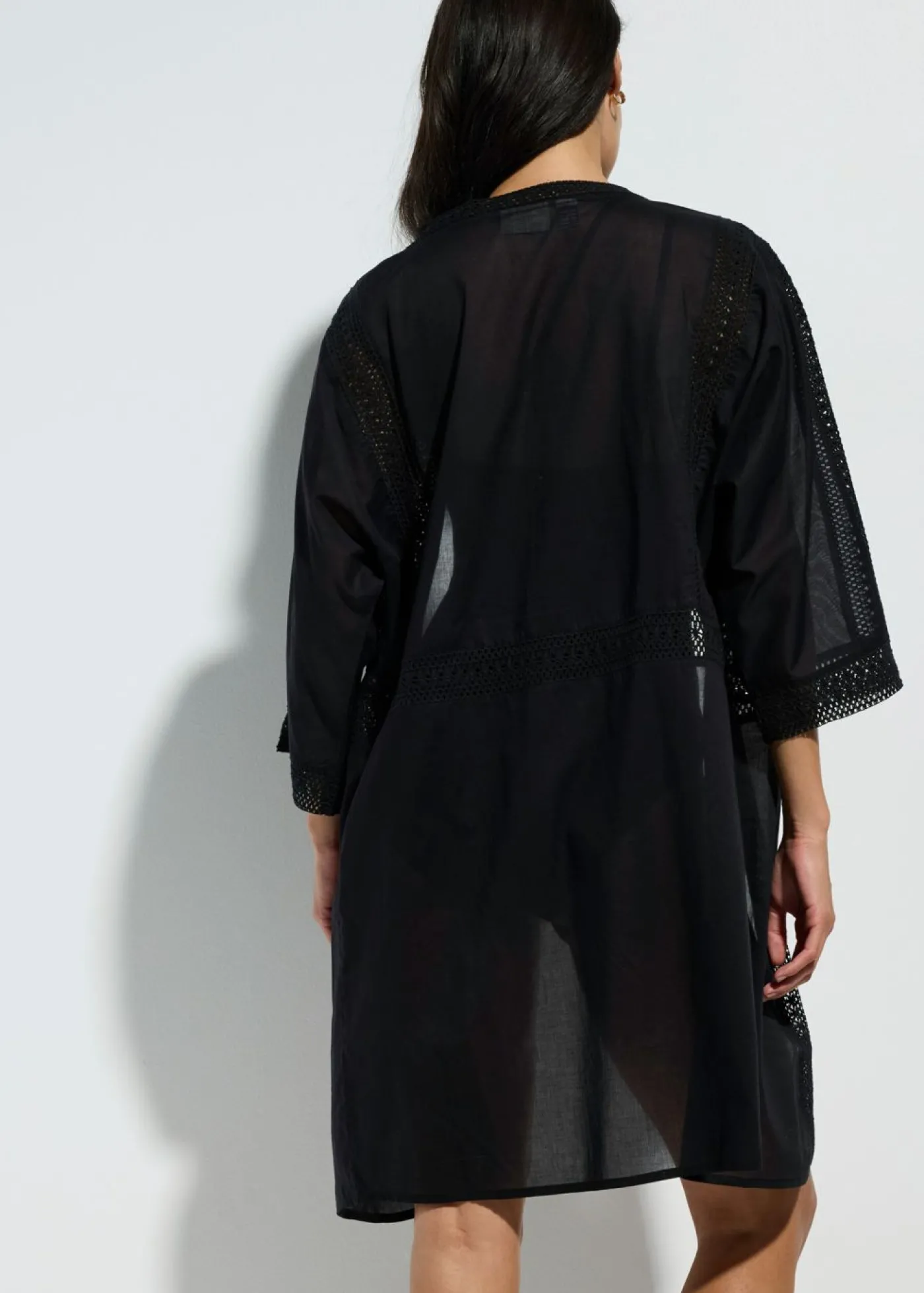 bonprix bonprix Kimono de playa Negro Online