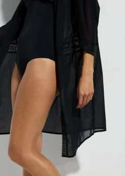bonprix bonprix Kimono de playa Negro Online
