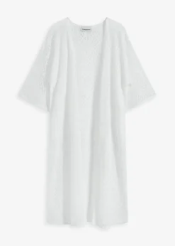 bonprix bonprix Kimono transparente para playa Blanco New