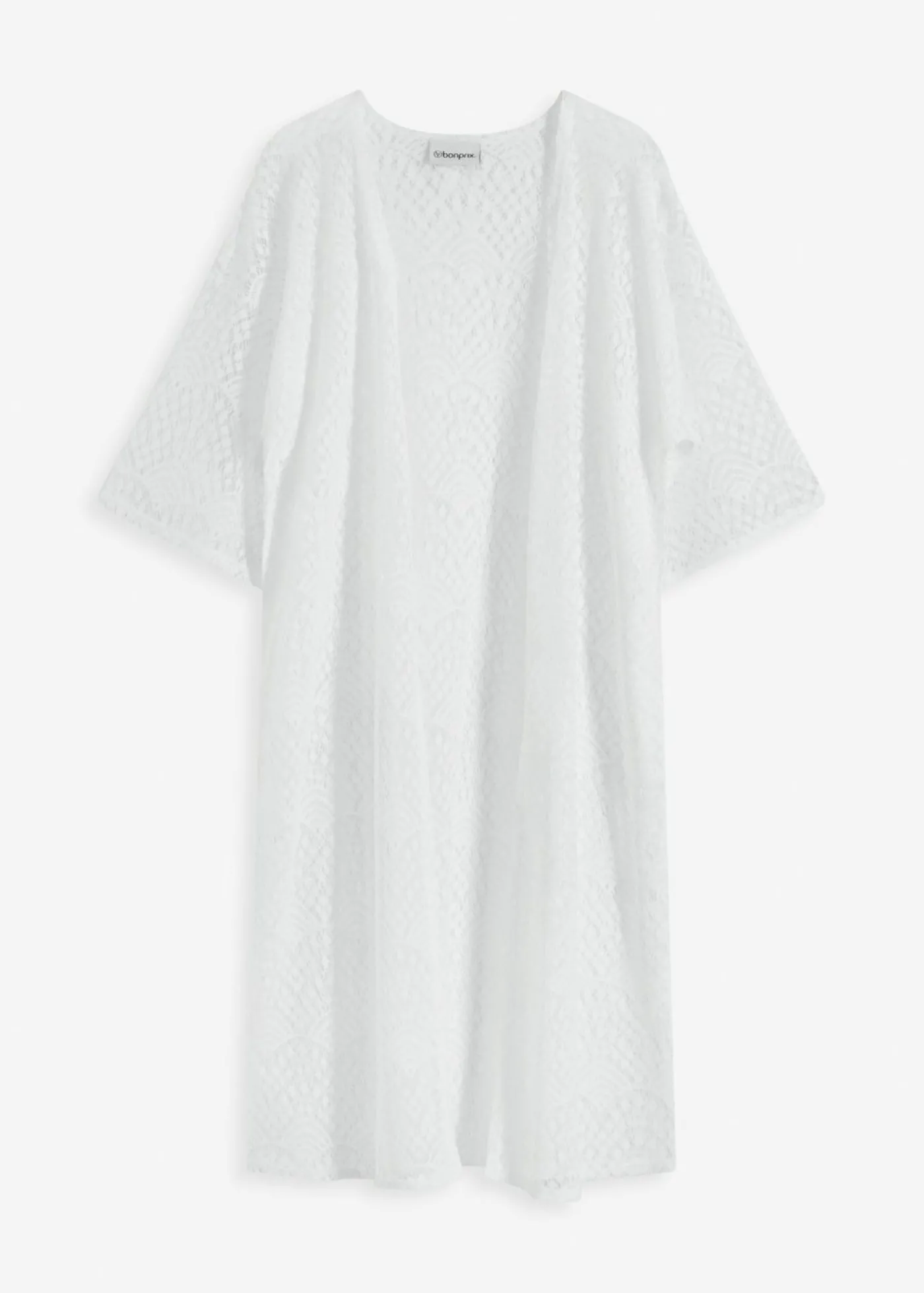 bonprix bonprix Kimono transparente para playa Blanco New