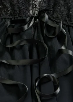bonprix VENUS Kimono y tanga (2 piezas) Negro Hot