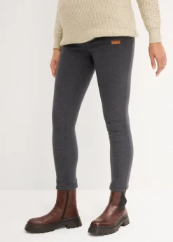 bonprix bonprix Leggings Gris oscuro jaspeado-blanco lana Clearance