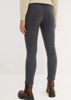 bonprix bonprix Leggings Gris oscuro jaspeado-blanco lana Clearance