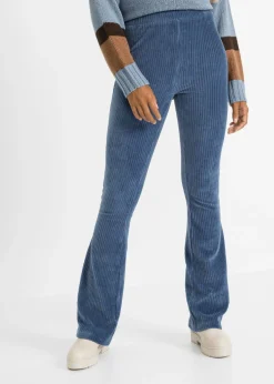 bonprix bonprix Leggings acampanados con aspecto de pana índigo Hot