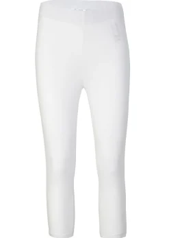 bonprix bonprix Leggings capri con cinturilla cómoda Blanco Discount
