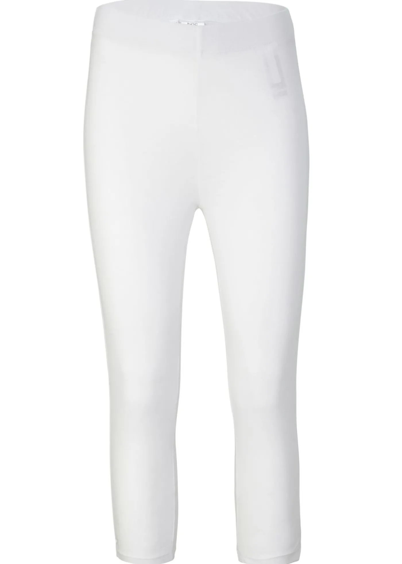 bonprix bonprix Leggings capri con cinturilla cómoda Blanco Discount