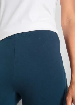 bonprix bonprix Leggings capri de corte ajustado (2 unidades) Azul marino-negro Clearance