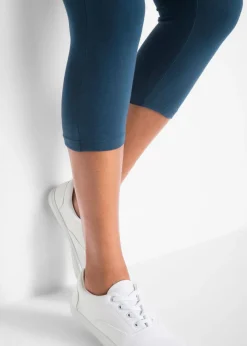 bonprix bonprix Leggings capri de corte ajustado (2 unidades) Azul marino-negro Clearance