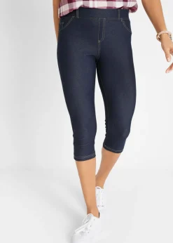 bonprix bonprix Leggings capri efecto vaquero Azul Sale