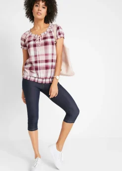 bonprix bonprix Leggings capri efecto vaquero Azul Sale