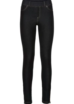 bonprix bonprix Leggings con aspecto de vaquero Negro denim Outlet