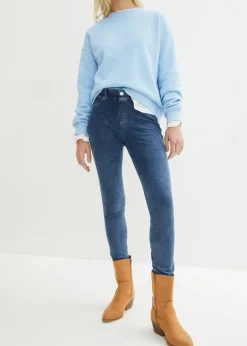 bonprix bonprix Leggings con aspecto de vaquero Azul Sale