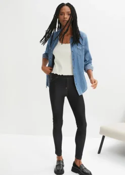 bonprix bonprix Leggings con aspecto de vaquero denim negro